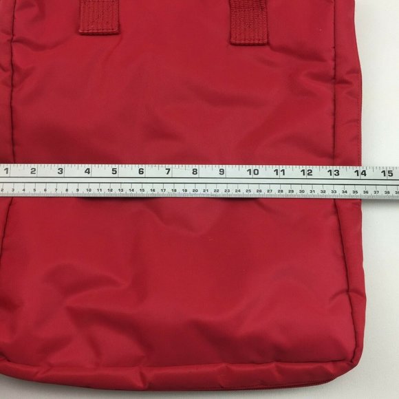 Bossini Ladies Womens Red Expandable Tote Shoulder Bag Purse - Picture 7 of 9